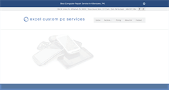 Desktop Screenshot of excelcustompc.com
