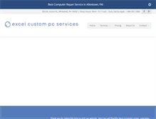 Tablet Screenshot of excelcustompc.com
